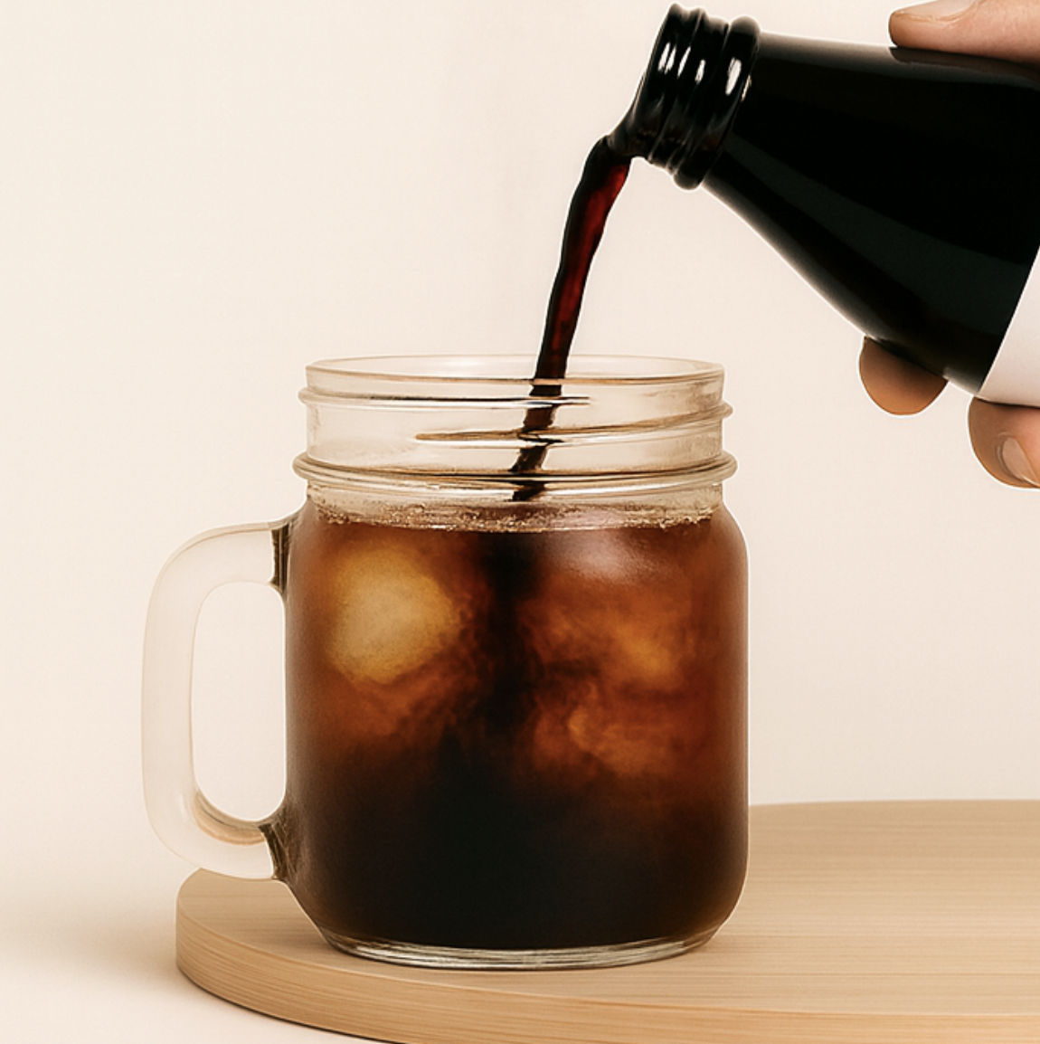 Iced coffee cup